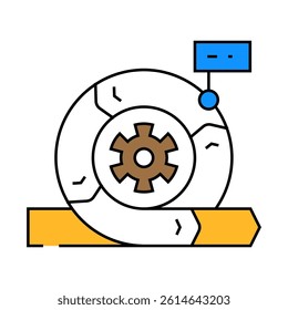 agile methodology analyst line icon vector. agile methodology analyst sign. isolated symbol illustration