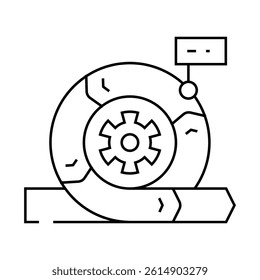 agile methodology analyst line icon vector. agile methodology analyst sign. isolated contour symbol black illustration