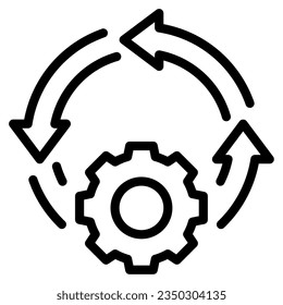 Agile Methodology icon can be used for uiux, etc