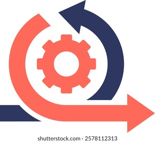 Agile Methodology Icon Element For Design