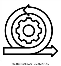 Agile Methodology Icon Element For Design
