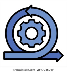Agile Methodology Icon Element For Design