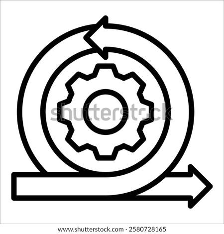 Agile Methodology Icon Element For Design