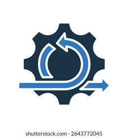 Agile Methodology Icon Mixed Vector Illustration