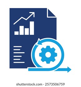 Agile Metrics – Graph Representing Performance Insights Vector Illustration