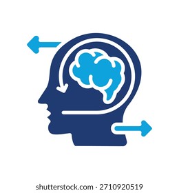 Ilustração de vetor misto do ícone da mentalidade ágil