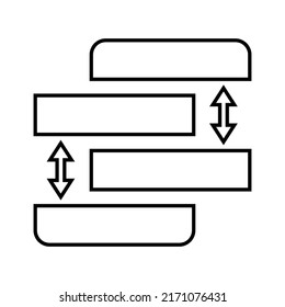Agile, prioritize, priority outline icon. Line art vector.