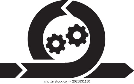 Agile process icon. Agile development concept