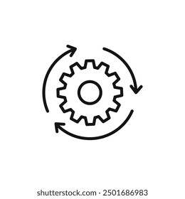 Agile process icon isolated on white background