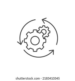 Agile Process Icons  Symbol Vector Elements For Infographic Web