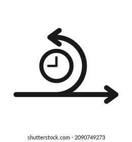 Agile process, time line icon. circle point vector illustration