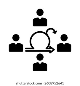 Agile Team Icon Element for Design