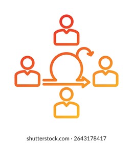 Agile Team Icon Element for Design