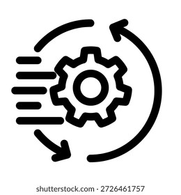 Símbolo Ágil e de trabalho em equipe - Símbolo ágil do ícone de trabalho em equipe e gerenciamento de projetos
