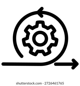 Símbolo Ágil e de trabalho em equipe - Símbolo ágil do ícone de trabalho em equipe e gerenciamento de projetos
