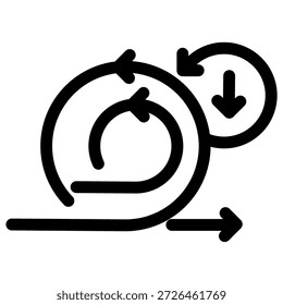 Símbolo Ágil e de trabalho em equipe - Símbolo ágil do ícone de trabalho em equipe e gerenciamento de projetos