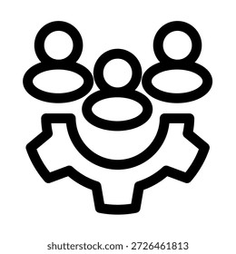 Símbolo Ágil e de trabalho em equipe - Símbolo ágil do ícone de trabalho em equipe e gerenciamento de projetos