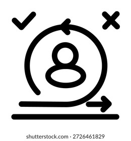Símbolo Ágil e de trabalho em equipe - Símbolo ágil do ícone de trabalho em equipe e gerenciamento de projetos
