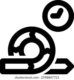 Agile, Time, Estimation Outline Icon
