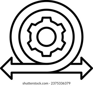 Agile Vektorsymbol. Kann für Druck-, Mobil- und Web-Anwendungen verwendet werden.