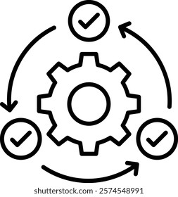 Agile vector icon. Can be used for printing, mobile and web applications.