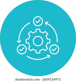 Agile vector icon. Can be used for printing, mobile and web applications.