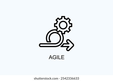 Vector ágil o logotipo símbolo ilustración