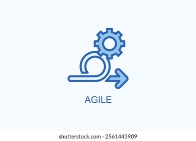 Agile vector or logo sign symbol illustration