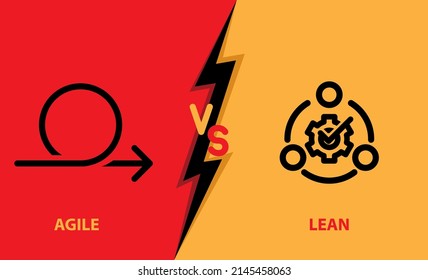 AGILE vs LEAN , vector  