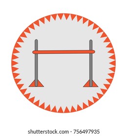 Agility dog vector. Dog sport equipment illustration.