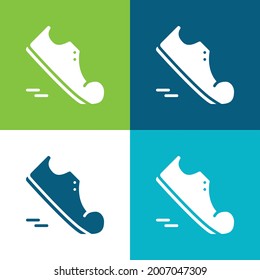 Agility Flat four color minimal icon set