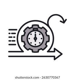Agility Icon Element for Design