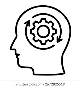 Ilustración vectorial de iconos de esquema de agilidad
