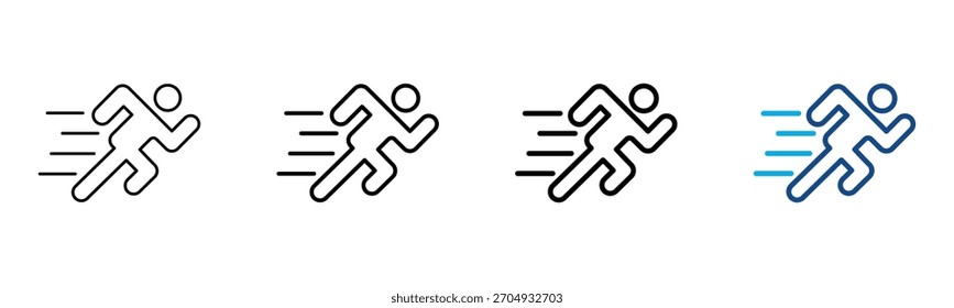 Agilty Icon Different Style Outline Collection Set Vector Illustration
