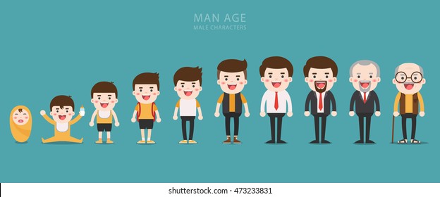 Different ages people icons Images, Stock Photos & Vectors | Shutterstock