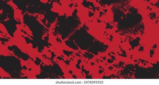 Aging halftone noise gradient texture. Grunge dirty spots and spots background. Off-white and black sand grain wallpaper. Retro pixelated comic horizontal background. Vector gritty pop art