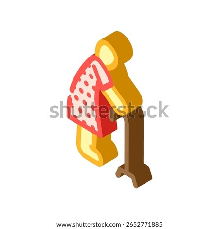 aging person mortality isometric icon vector. aging person mortality sign. isolated symbol illustration