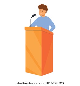 Icono del altavoz de agitación. Caricatura del icono del vector del altavoz de agitación para el diseño web aislado en fondo blanco
