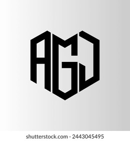 AGJ letter logo abstract design. AGJ unique design. AGJ.
