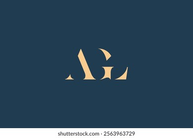 AGL abstract letter logo design. This logo is designed by three abstract letters.
