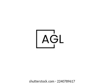 Letra AGL Ilustración del vector de diseño del logotipo inicial