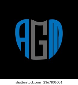 AGM letter logo creative design. AGM unique design.
