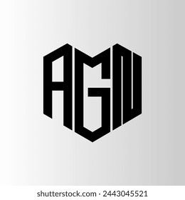AGN letter logo abstract design. AGN unique design. AGN.
