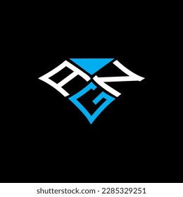 Logo de la carta AGN diseño creativo con gráfico vectorial, logotipo AGN simple y moderno.