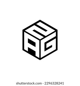 AGN letter logo design in illustration. Vector logo, calligraphy designs for logo, Poster, Invitation, etc.