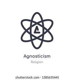 agnosticism icon. isolated agnosticism icon vector illustration from religion collection. editable sing symbol can be use for web site and mobile app