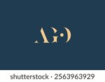 AGO abstract letter logo design. This logo is designed by three abstract letters.