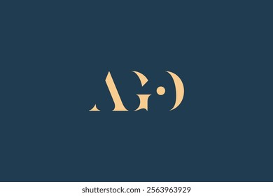 AGO abstract letter logo design. This logo is designed by three abstract letters.