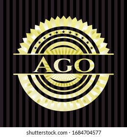 Ago shiny badge. Vector Illustration. Detailed.