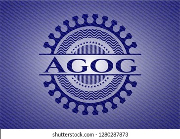 Agog emblem with jean high quality background